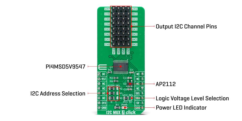 Mikroe I2C MUX 7 Click