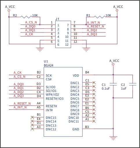 Blockdiagramm - Infineon Technologies EVAL-S25HL512T Speichermodul.