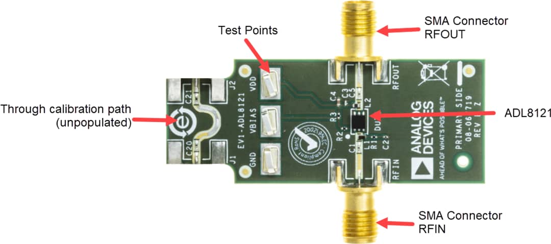 Analog Devices Inc. EVAL-ADL8121 Evaluierungsboard