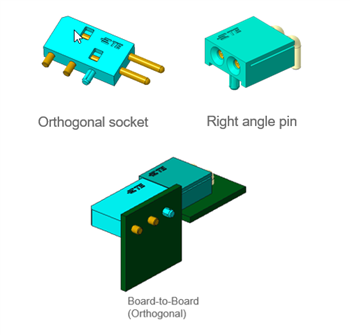 TE Connectivity ICCON Slim Leistungs-Pins und Sockel