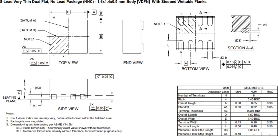 Technische Zeichnung - Microchip Technology SY75602, SY75603, SY75604 PCIe-Taktpuffer