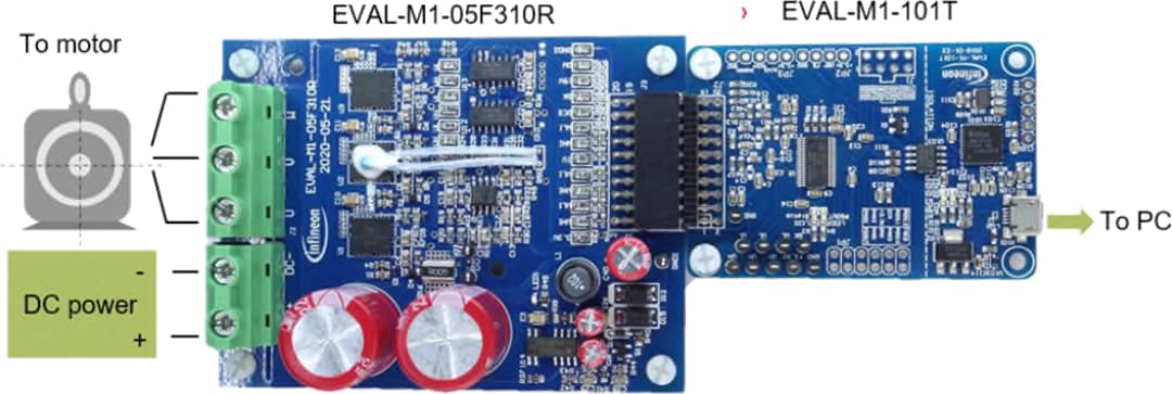 Infineon Technologies EVAL-M1-05F310R iMOTION™ MADK Evaluierungsboard