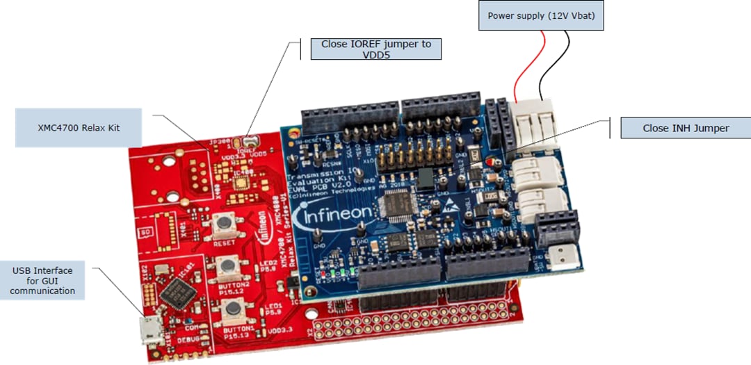Infineon Technologies TLE9241QU_DEV_BOARD Evaluierungsboard