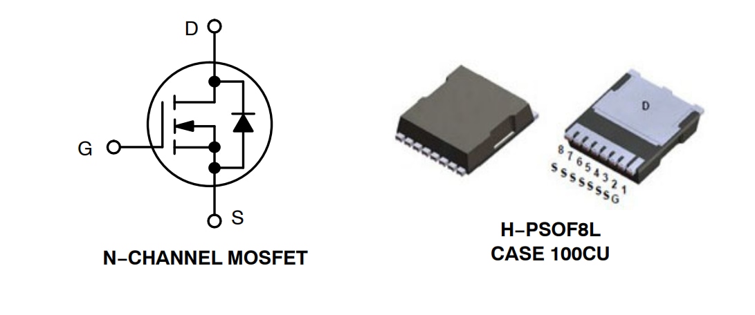 Applikations-Schaltungsdiagramm - onsemi NVBLS1D5N10MC n-Kanal PowerTrench®-MOSFET