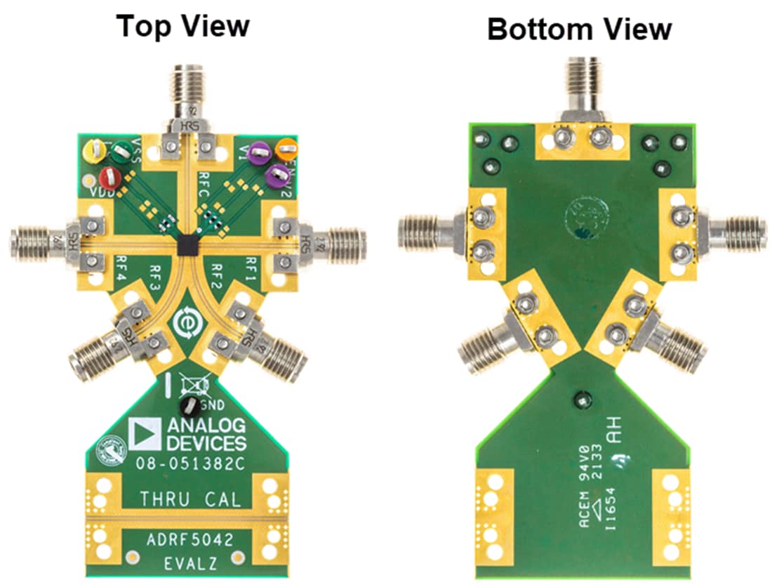 Technische Zeichnung - Analog Devices Inc. ADRF5048-EVALZ Evaluierungsboard
