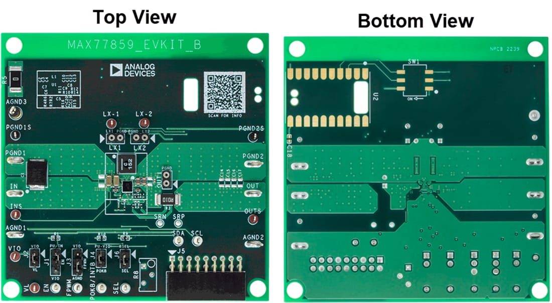 Technische Zeichnung - Analog Devices / Maxim Integrated MAX77859WEVKIT Evaluierungskit