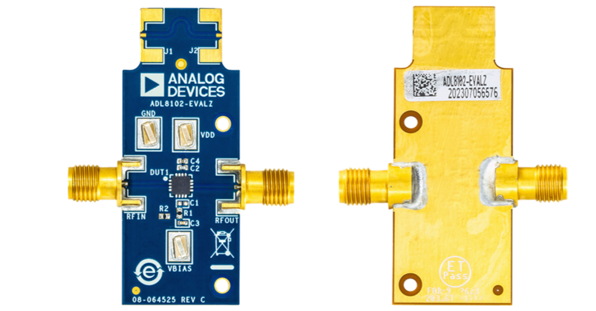 Schaltungsanordnung - Analog Devices Inc. ADL8102-EVALZ Evaluierungsboard