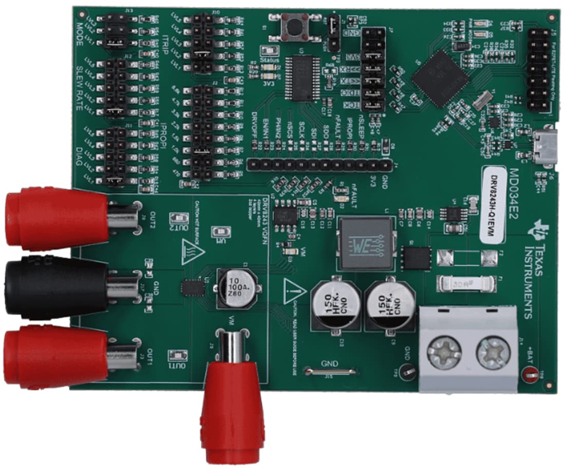 Technische Zeichnung - Texas Instruments DRV8243H-Q1EVM Treiber-Evaluierungsmodul (EVM)