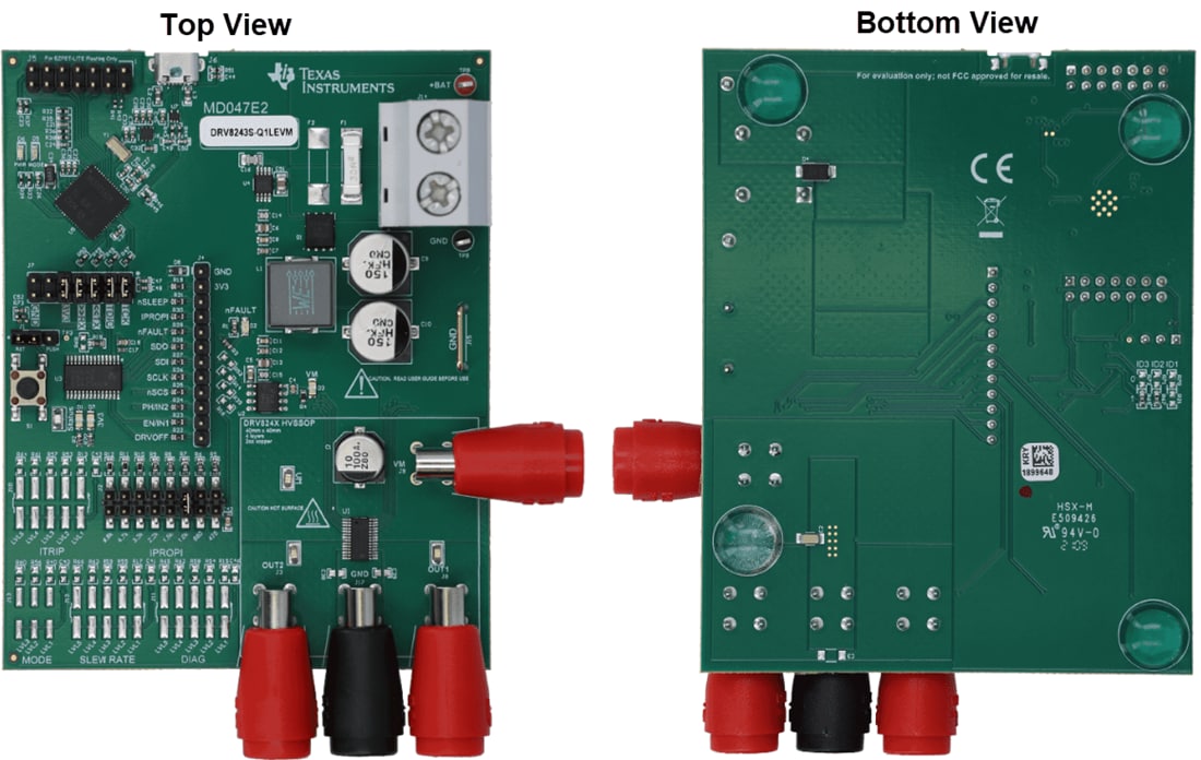 Technische Zeichnung - Texas Instruments DRV8243S-Q1EVM Treiber-Evaluierungsmodul (evm)