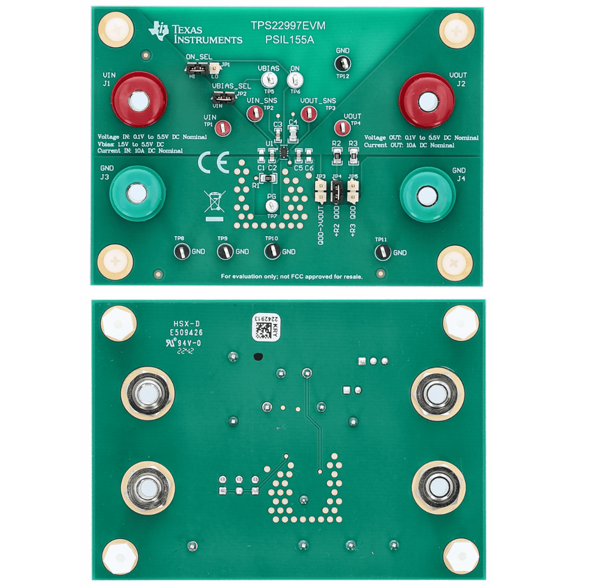 Texas Instruments TPS22997EVM Evaluierungsmodule