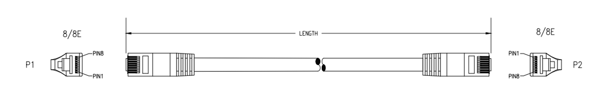 Bel Cat6a-Patchkabel