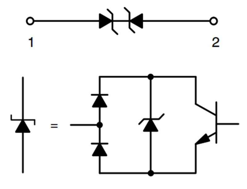 Schaltplan - onsemi ESD-Schutzdioden ESD8111 