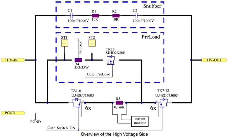 Vishay Bidirektionales eFuse-Referenzdesign von 400 VDC, 100 A