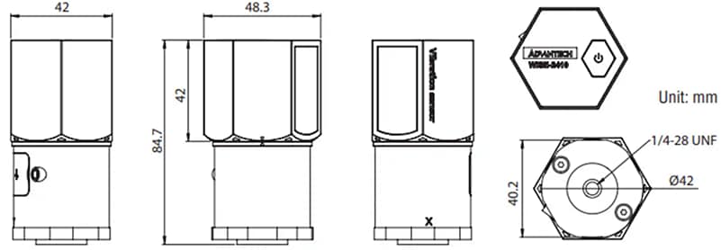 Technische Zeichnung - Advantech WISE-2410SK-NA Starter Kit