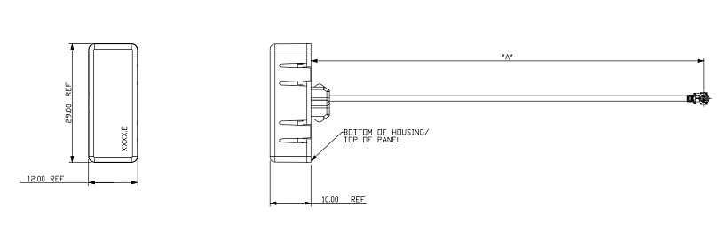 Tabelle - TE Connectivity / Linx Technologies UAM Wi-Fi® 6E-/Wi-Fi 7-Embedded-Antennen