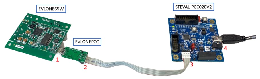 STMicroelectronics EVLONEPCC USB Type-C™-Adapter