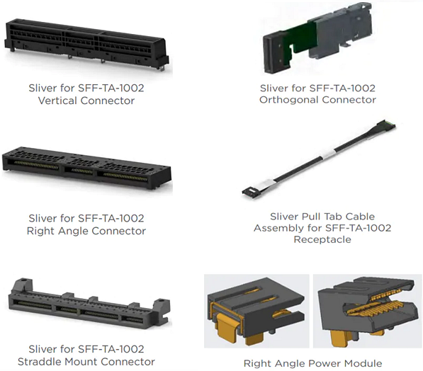 Infografik - TE Connectivity Sliver Steckverbinder für SFF-TA-1002