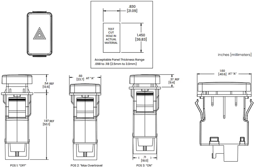 Carling Technologies GP Druckschalter
