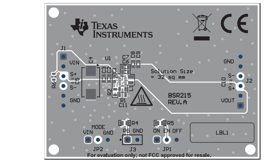 Schaltungsanordnung - Texas Instruments TPS62830xDRLEVM Evaluierungsmodule