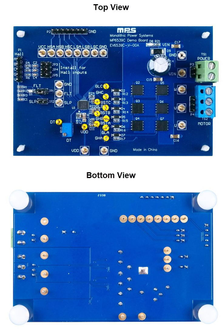 Mechanical Drawing - Monolithic Power Systems (MPS) EV6539C-V-00A Evaluation Board