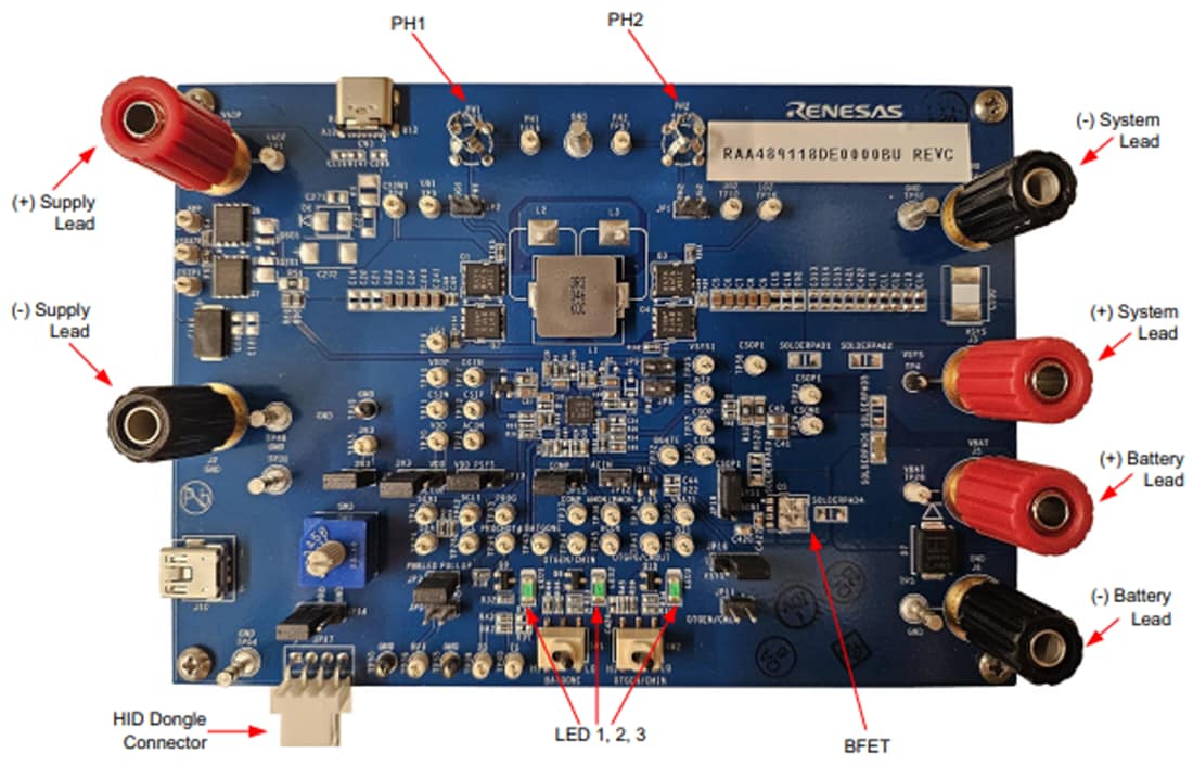 Tabelle - Renesas Electronics RTKA489EPRDK0010BU Evaluierungsboard