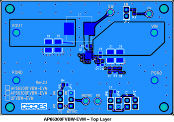 Diodes Incorporated AP66300 Evaluierungsboard