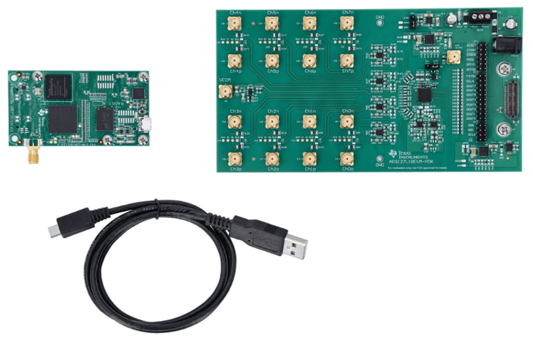 Tabelle - Texas Instruments ADS127L18EVM-PDK Evaluierungsmodul (EVM)