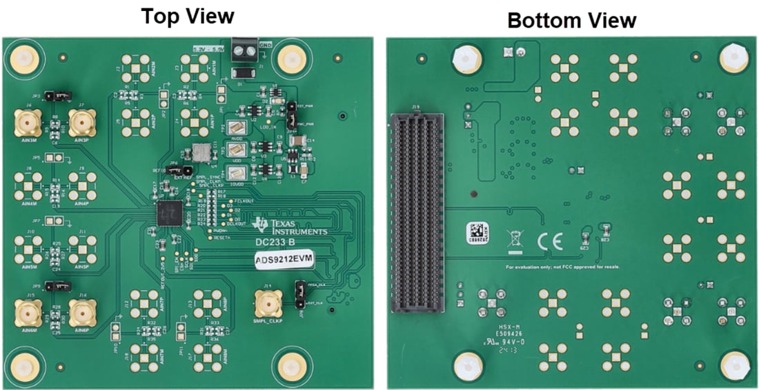 Technische Zeichnung - Texas Instruments ADS9212EVM Evaluierungsmodul (EVM)