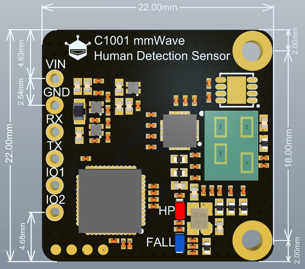 DFRobot SEN0623 C1001 mmWave Human Detection Sensor