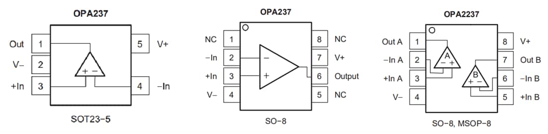 Schaltplan - Texas Instruments OPAx237 MicroBLUETOOTH™-Operationsverstärker