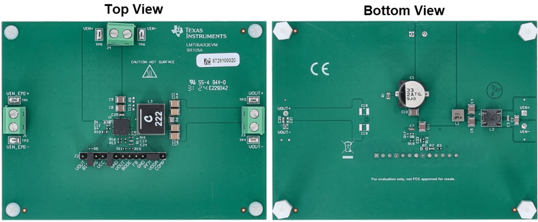 Schaltungsanordnung - Texas Instruments LM706A0QEVM Wandler-Evaluierungsmodul (EVM)