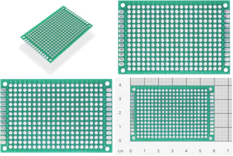 Soldered 100350 6cm x 4cm Protoboard