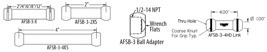 Mechanical Drawing - Swivellink AFSB-3 Links