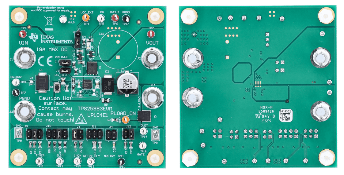 Schaltungsanordnung - Texas Instruments TPS25983EVM Evaluierungsmodul