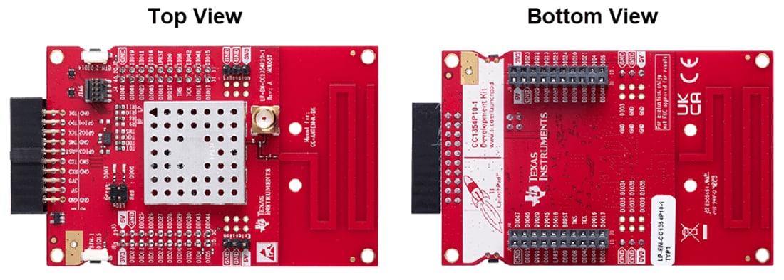 Technische Zeichnung - Texas Instruments LP-EM-CC1354P10 LaunchPad™ Development Kit