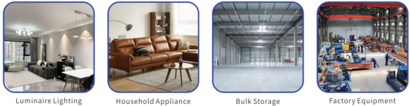 Tabelle - Amphenol Anytek AQT-Reihenklemmen für Beleuchtungsgeräte