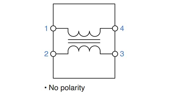 Applikations-Schaltungsdiagramm - TDK TCM-U Dünnschicht-Gleichtaktfilter