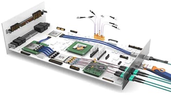 Infografik - Samtec FireFly™ Optische Mid-Board-Transceiver-Lösungen
