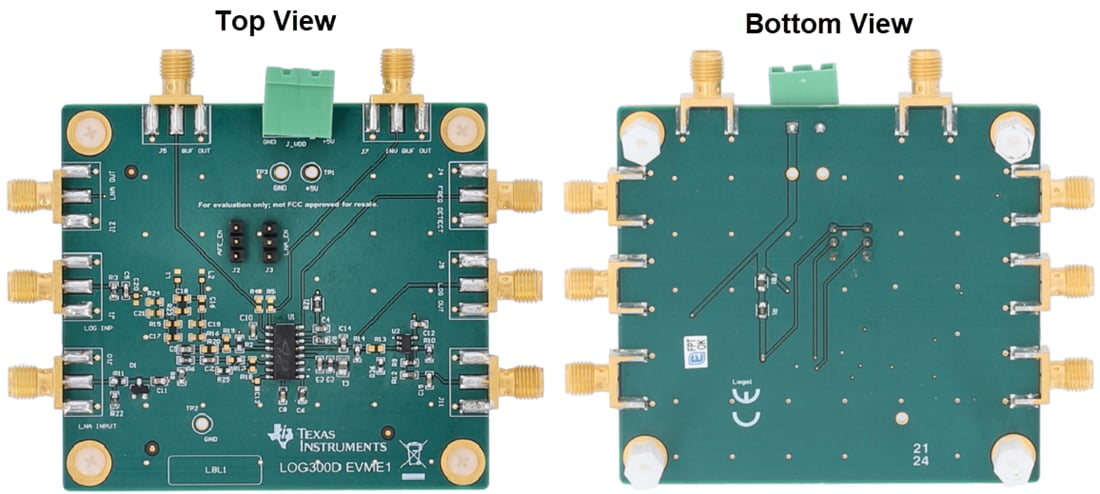 Schaltungsanordnung - Texas Instruments LOG300DEVM und LOG300RGTEVM Evaluierungsmodule
