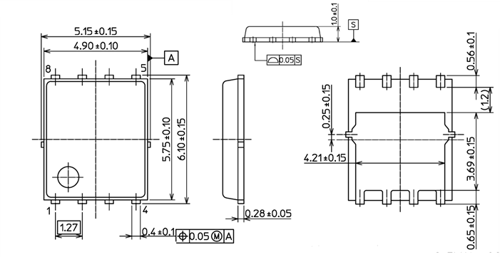 Tabelle - Toshiba TPH1100CQ5 n-Kanal-Silizium-MOSFETs