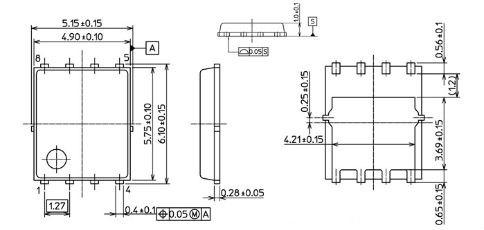 Tabelle - Toshiba TPH1400CQ5 n-Kanal-Silizium-MOSFETs