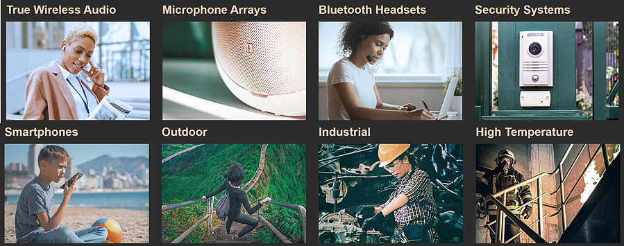 Infografik - TDK InvenSense SmartSound™ MEMS-Mikrofonlösungen