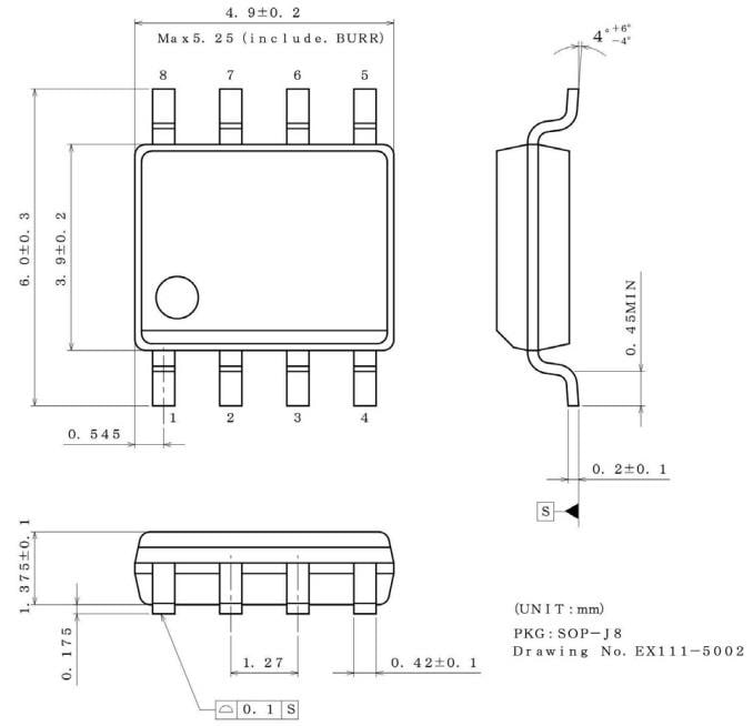 Technische Zeichnung - ROHM Semiconductor 2-Kanal-IPD-Low-Side-Schalter für Fahrzeuganwendungen
