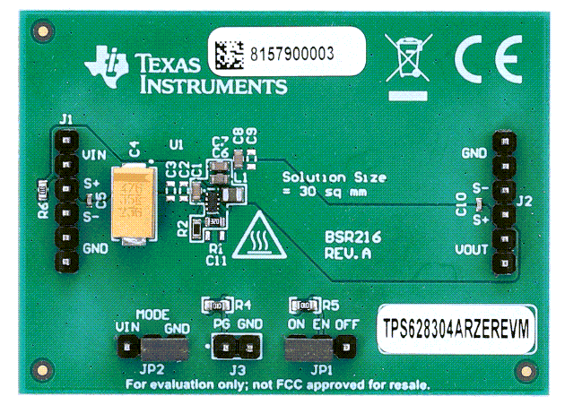 Texas Instruments TPS62830xRZEREVM Evaluierungsmodule