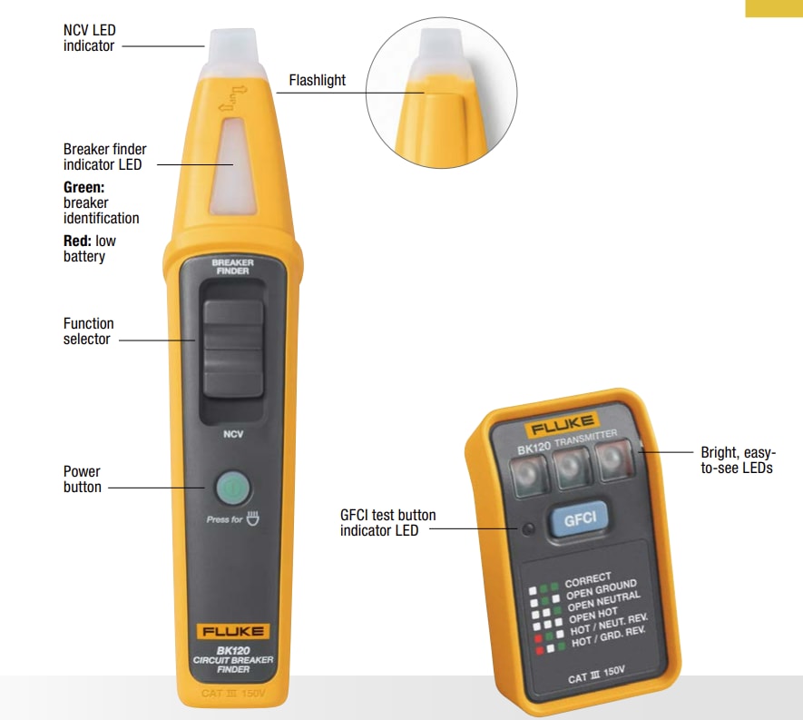 Fluke BK120 SmartTrace™ Breaker Finders
