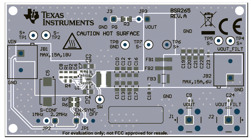 Schaltungsanordnung - Texas Instruments TPS62916EVM Evaluierungsmodul