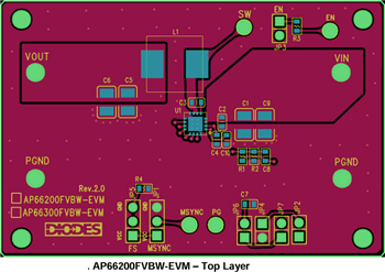 Diodes Incorporated AP66200 Evaluierungsboard