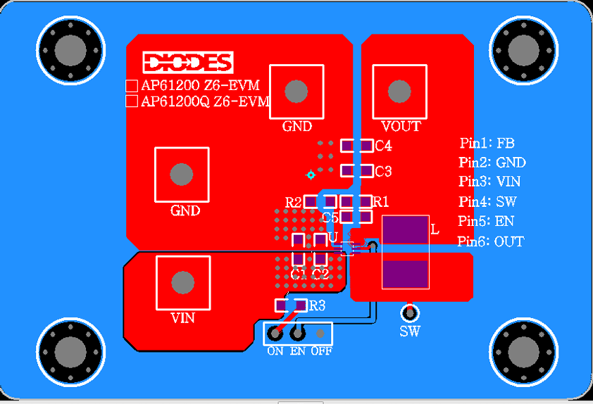 Diodes Incorporated AP6120x Evaluierungsboards