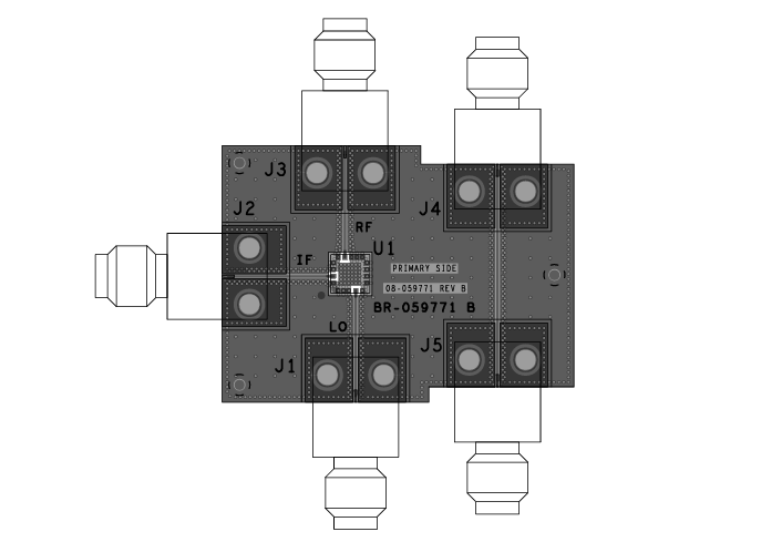 Schaltungsanordnung - Analog Devices Inc. EVAL-ADMV1550 Evaluierungsboard