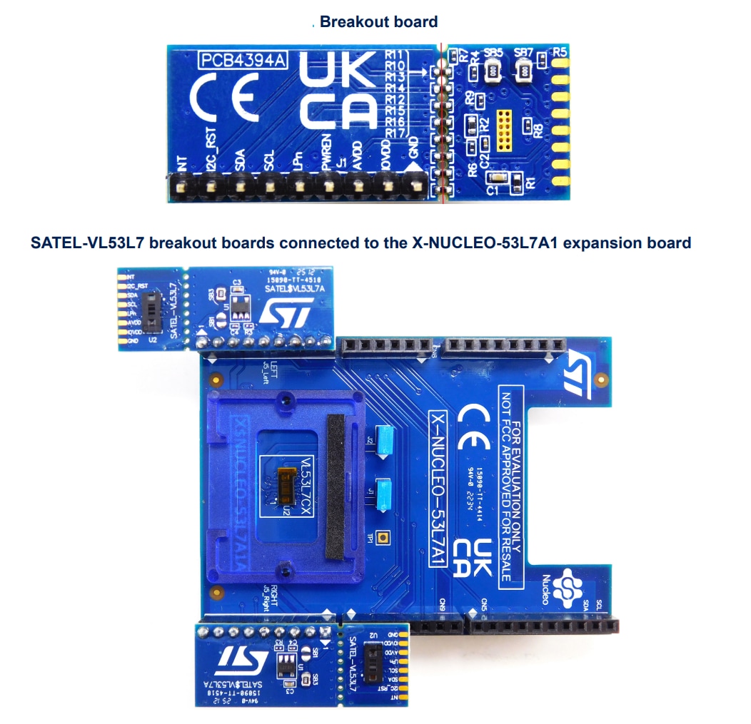 STMicroelectronics SATEL-VL53L7 Breakout-Board